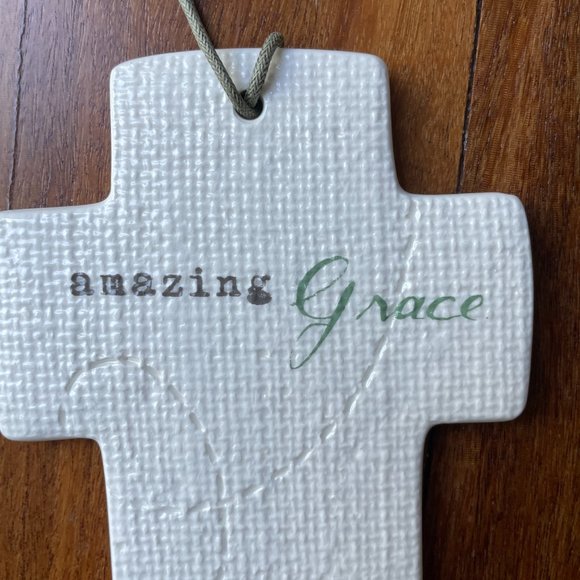 NEW "Amazing Grace" Cross Ornament / Reminder from Inspire Me / Dept 56 - Picture 2 of 3